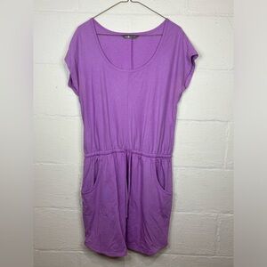 The North Face Casual Purple Short Sleeve Mini Dress Size Medium